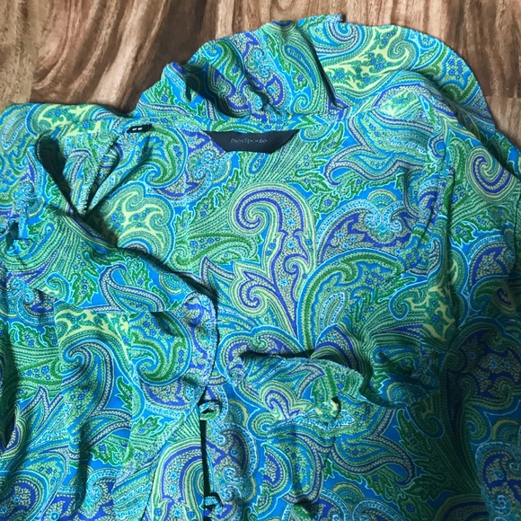 SILKY BLOUSE FROM FRANCE SIZE S - Picture 2 of 5